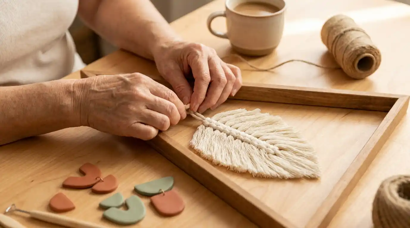 Hands_crafting_macrame_feather