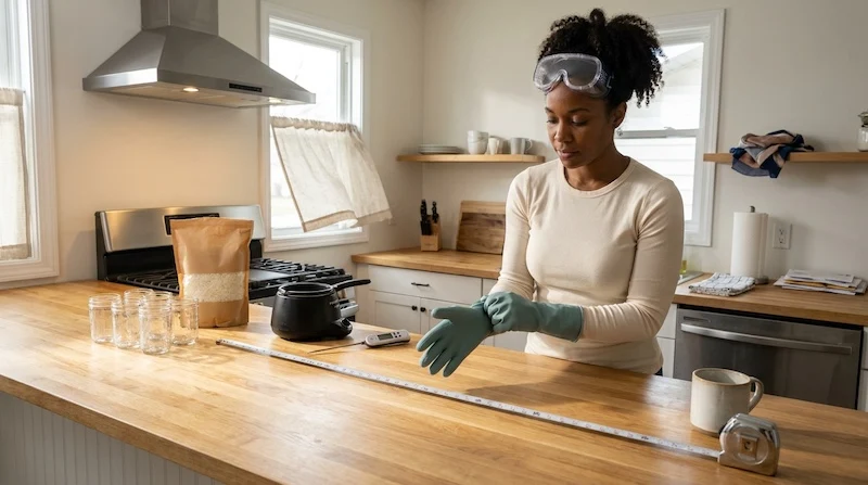 candle making safety at home