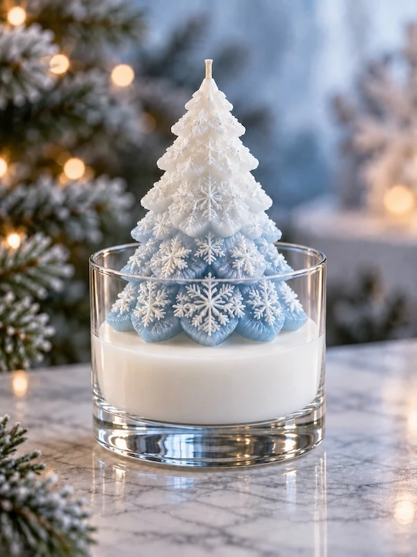 DIY Christmas candles homemade