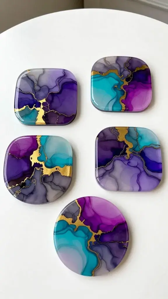 11 Epoxy Resin Coaster Ideas 6 Item 5