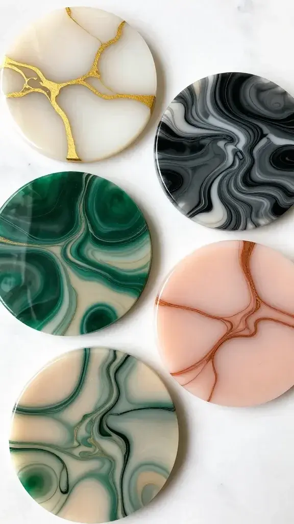 11 Epoxy Resin Coaster Ideas 9 Item 8