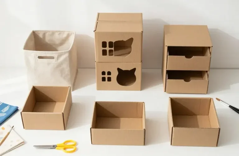 13 Cardboard Box Upcycle Ideas