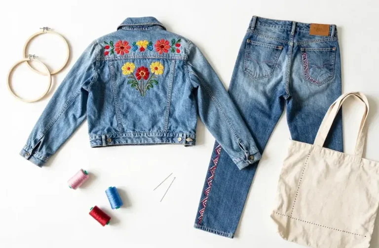 Embroidery on Clothing Ideas: How to Customize Jeans Jackets and Bags