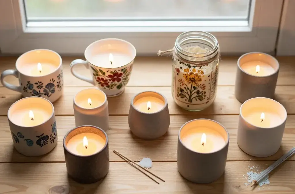 15 Beautiful Candle Container Ideas You Can DIY at Home