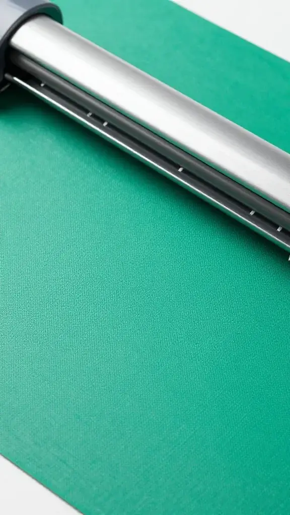 Closeup of green Cricut StandardGrip cutting mat