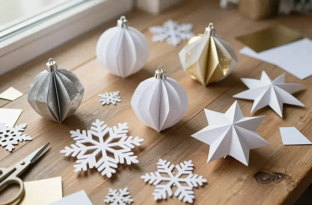 DIY Paper Christmas Ornaments: 15 Easy Homemade Decorations