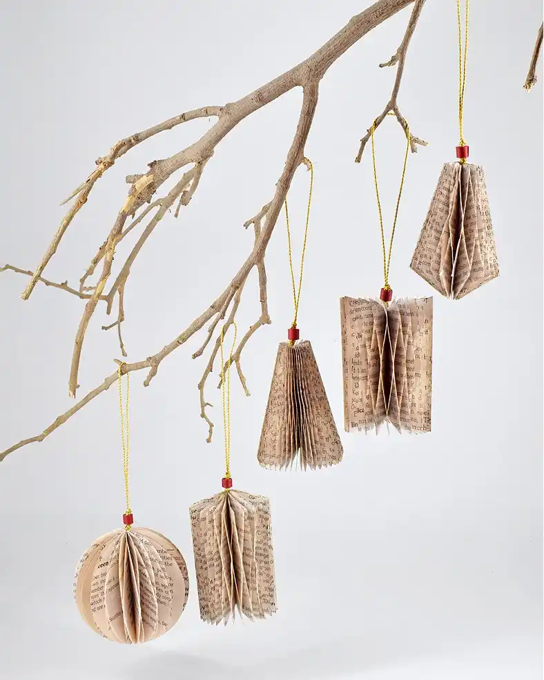 DIY paper Christmas ornaments