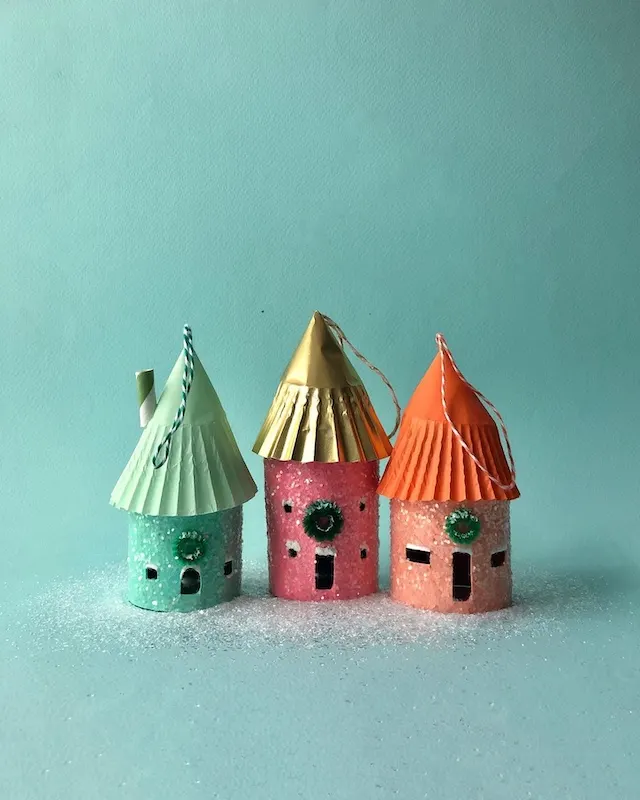 DIY paper Christmas ornaments