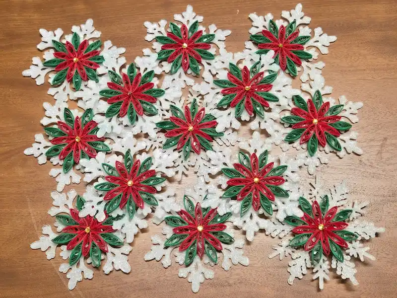 DIY paper Christmas ornaments