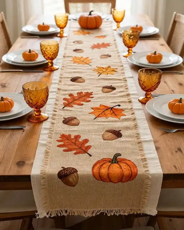 Thanksgiving DIY decor ideas harvest table