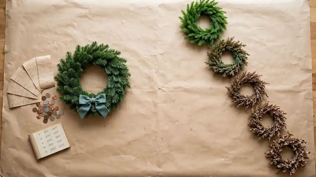 artificial vs natural Christmas wreath which is better