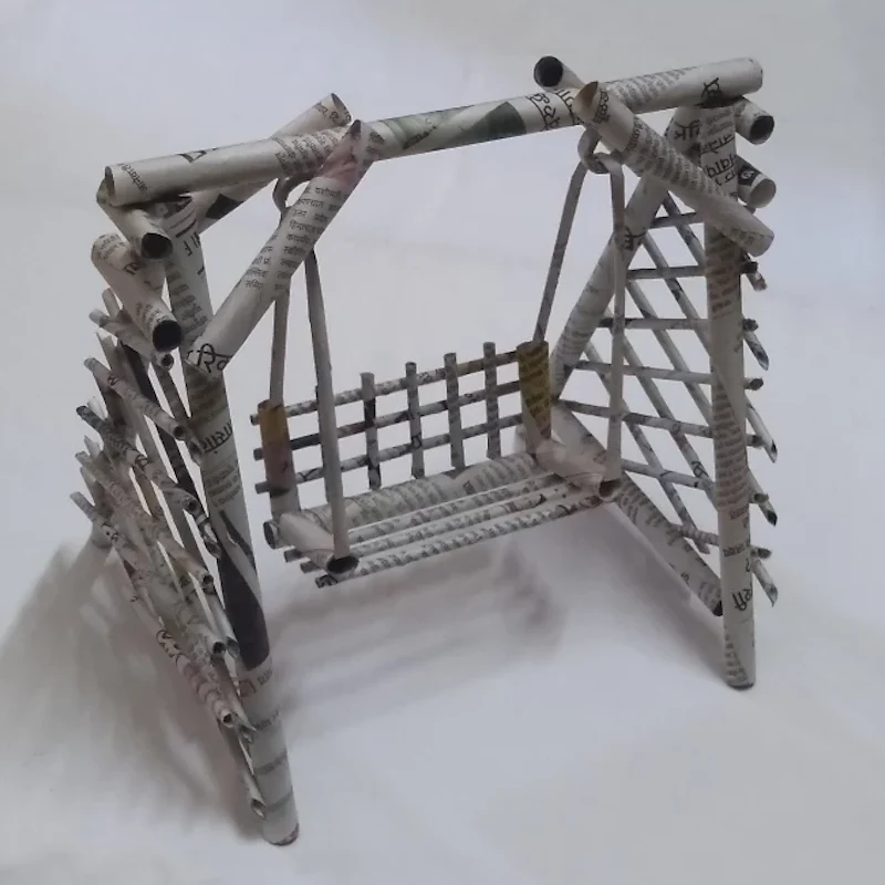 newspaper craft projects upcycled