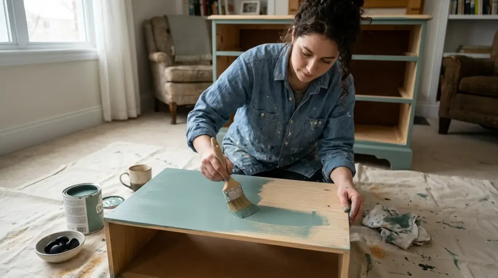 how to chalk paint furniture beginners guide