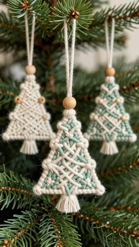 Macrame Christmas Ornament Ideas: 12 Festive Fiber Art Projects for the Holidays 3 Item 2