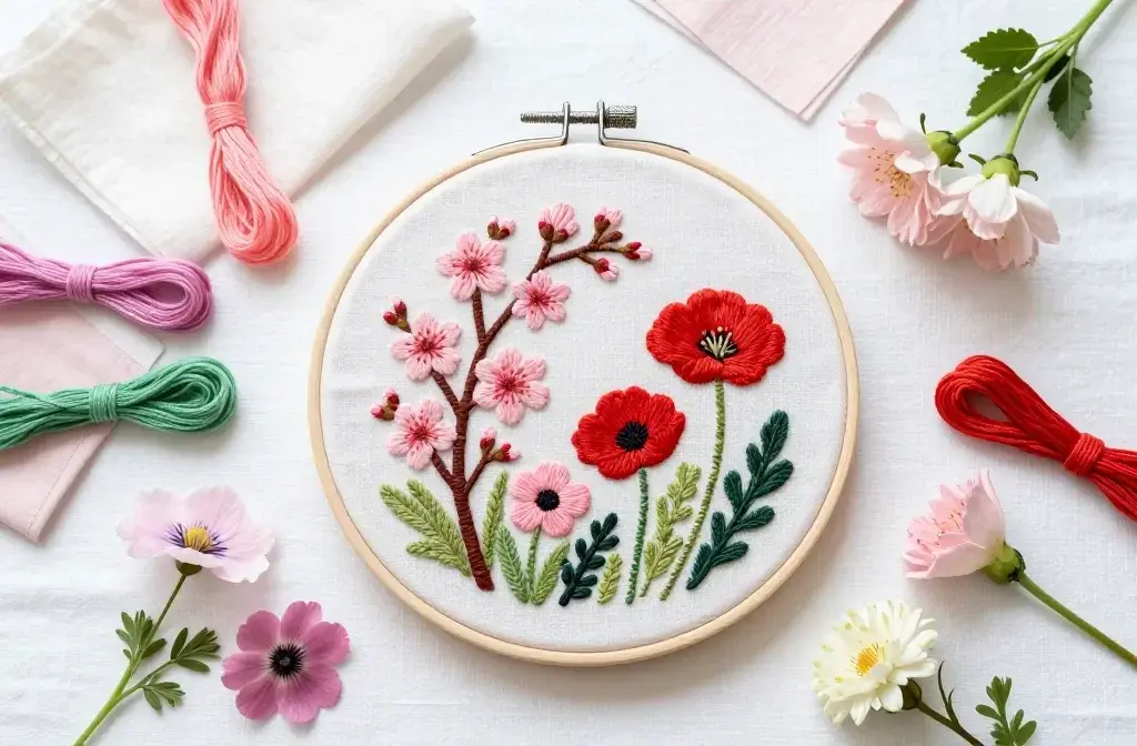 Spring Floral Embroidery Patterns: 10 Fresh Botanical Designs to Stitch