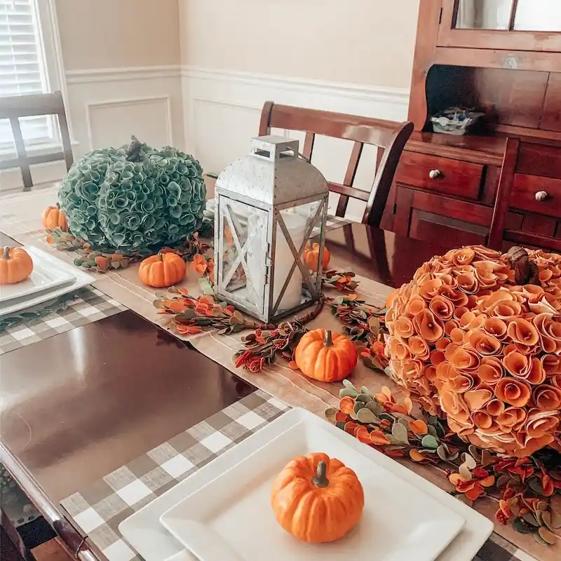 Thanksgiving DIY decor ideas harvest table