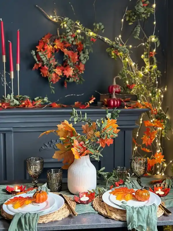 Thanksgiving DIY decor ideas harvest table
