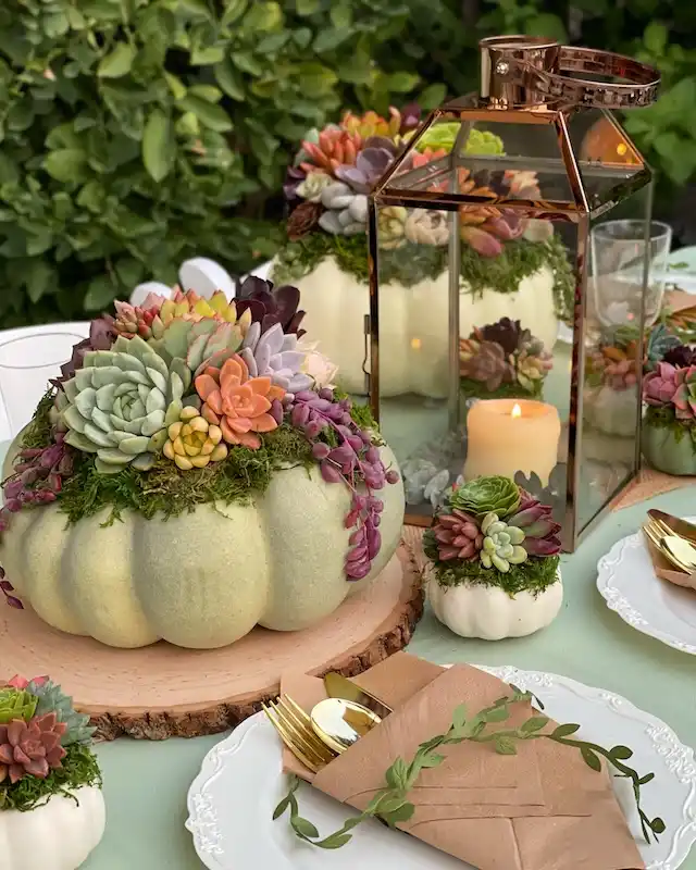 Thanksgiving DIY decor ideas harvest table