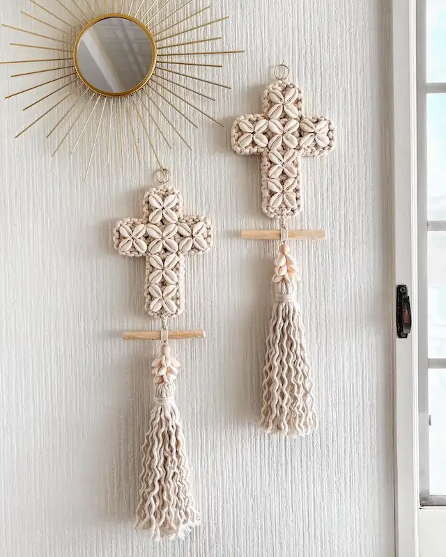 macrame Christmas ornaments DIY