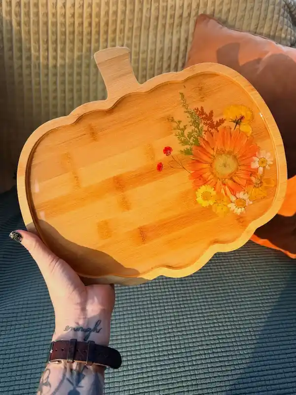 fall resin art ideas autumn color pours