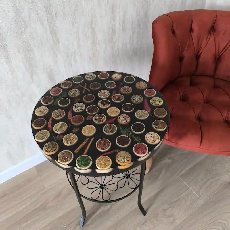 fall resin art ideas autumn color pours