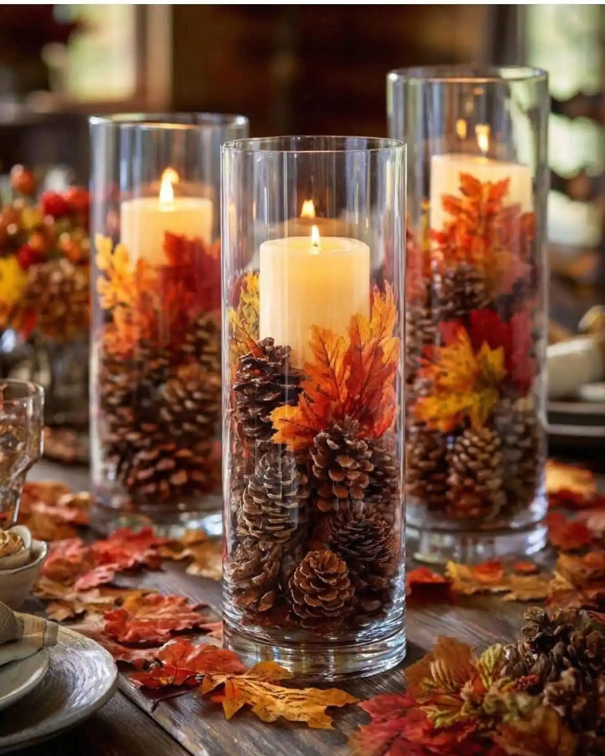 Thanksgiving DIY decor ideas harvest table
