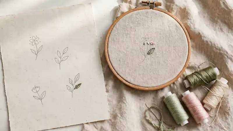 embroidery for beginners first project step by step