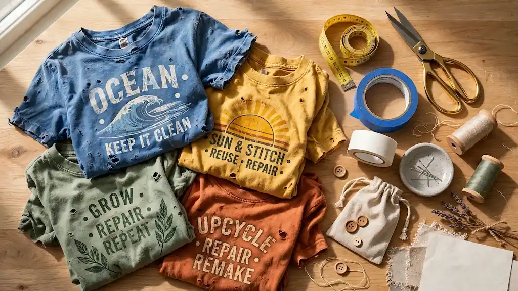 how to upcycle old t-shirts no sewing