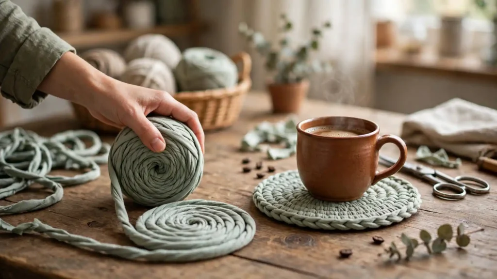 How to Upcycle Old T-Shirts Into Useful Home Items (No Sewing Required) 5 how to upcycle old t-shirts no sewing