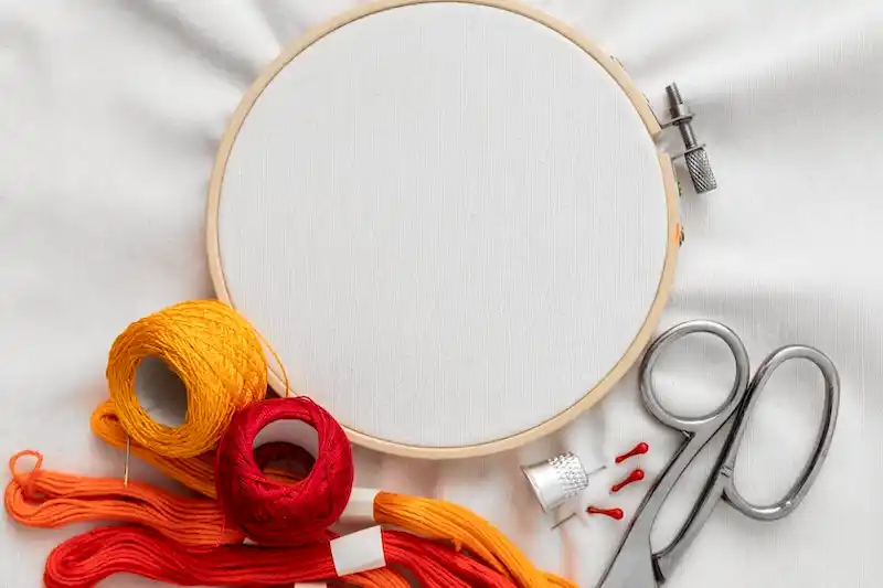 how to frame embroidery in a hoop finish display