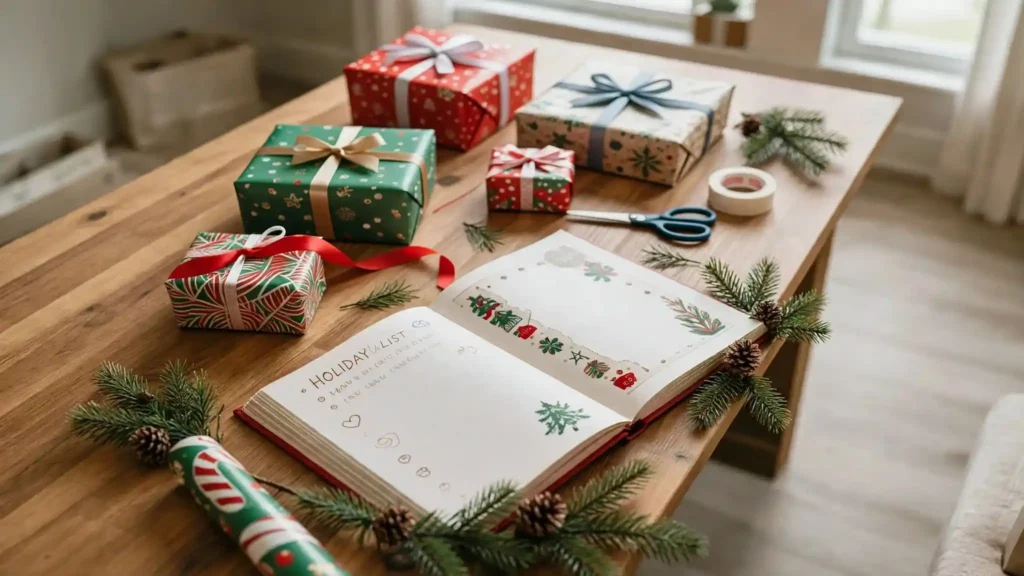 Christmas memory book scrapbook holiday traditions