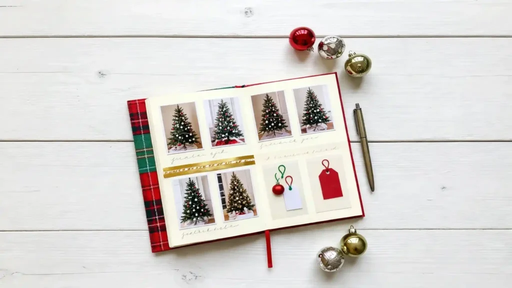 Christmas memory book scrapbook holiday traditions